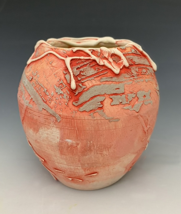 Lynne Sarnoff-Christensen: Small Red Vase