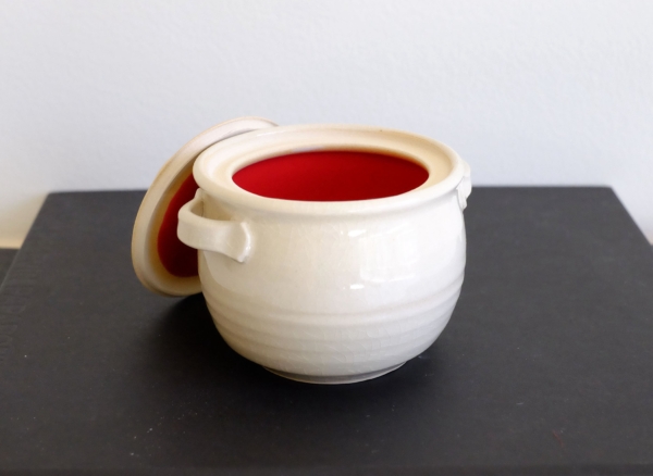 Abby Mouw: #129 Red White Pot