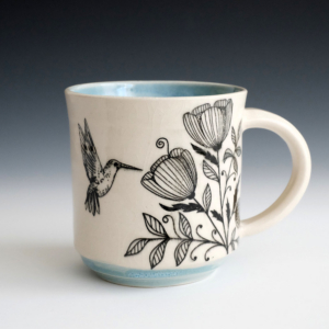 Abby Mouw: A3 Hummingbird Blue Mug (Copy)